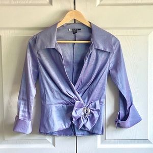 JS Boutique lavender iridescent blazer